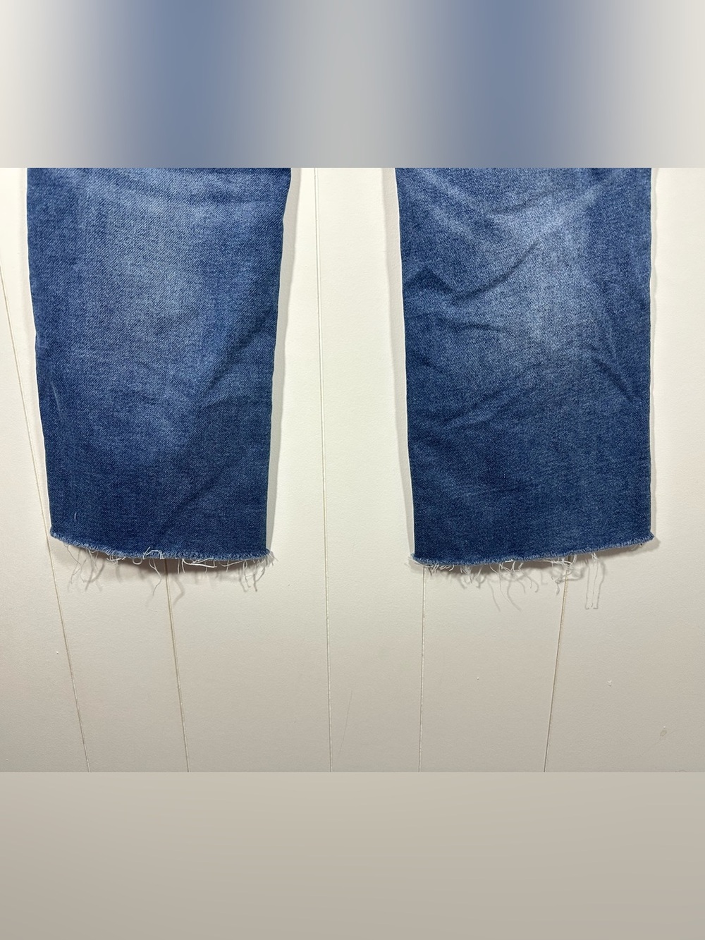 Kut from the Kloth Sz 6 Kelsey Fab Ab Ankle Flare Jeans High Rise Raw Hem Denim - Picture 7 of 13